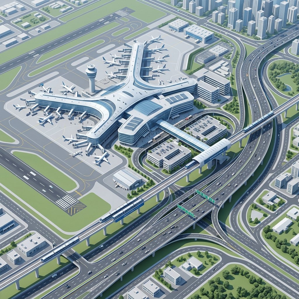 Jewar Airport Connectivity Map