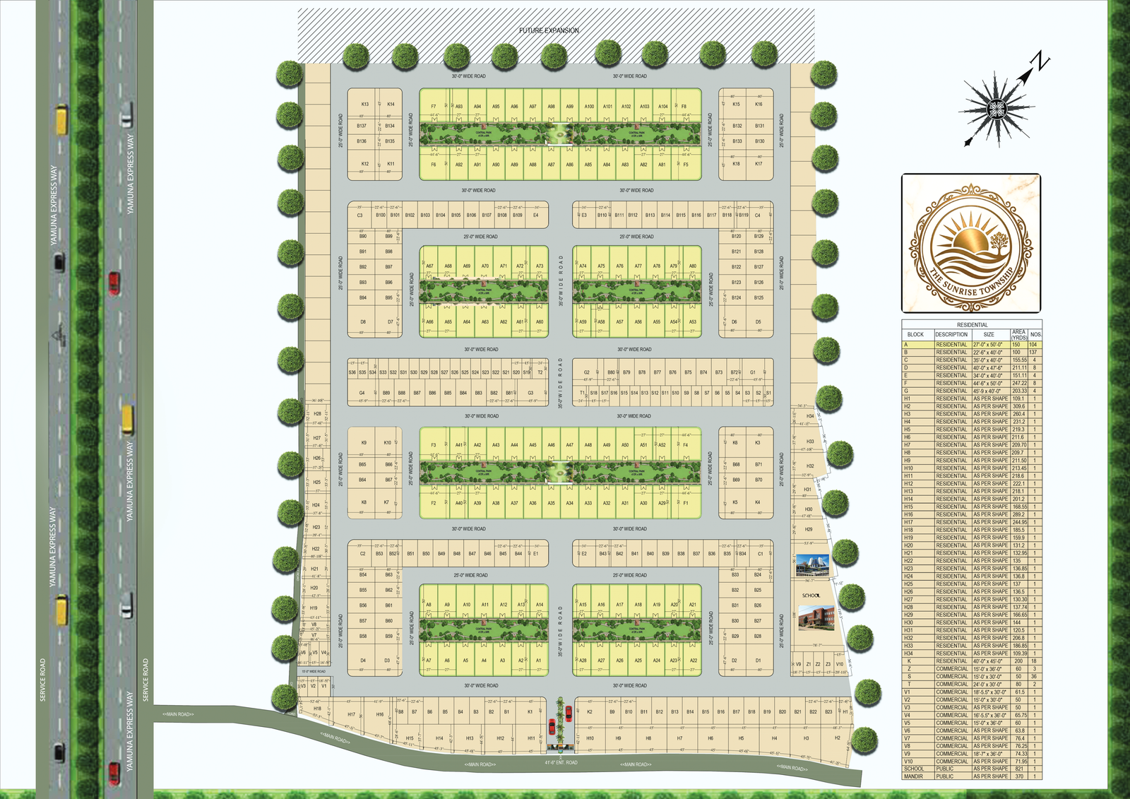 Plot in Mathura Vrindavan Layout Plan